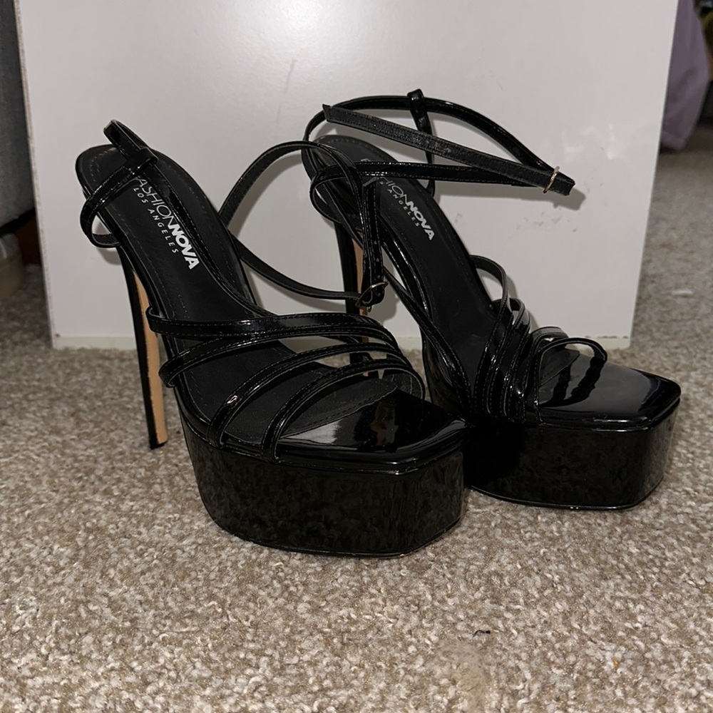 Black high heels